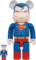 400% & 100% Bearbrick set - Superman (Batman: Hush)