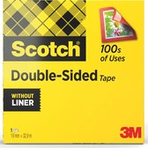 Ruban adhésif double face Scotch®, sans couche de protection, 19 mm x 33 m