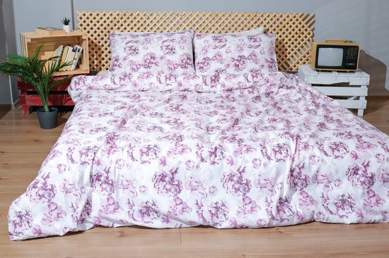 Housse de dekbedovertrek Canusi Rose 200x200 cm - Double - Dont 2 Taies d'oreiller d'oreiller 60x70 cm