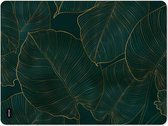 Mótif Botanique - Groene vloerbeschermer met bladeren patroon - 90 x 120 cm - Premium kwaliteit & Extra lange levensduur - Vloermat Bureaustoelmat