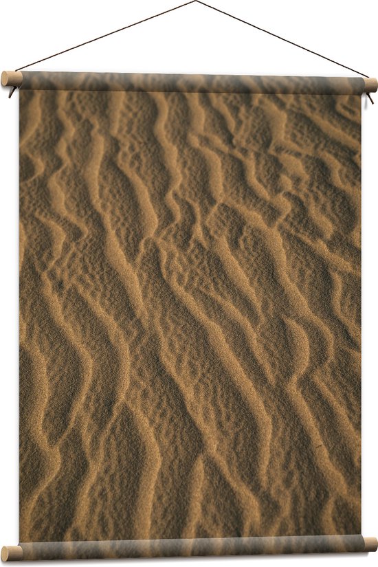 Textielposter - Golvend Zand - 60x80 cm Foto op Textiel