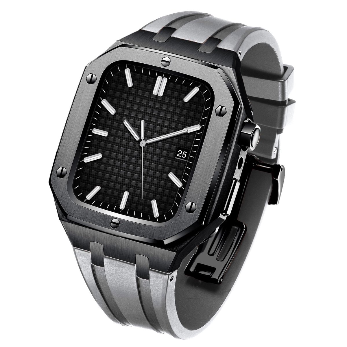 Luxe Apple Watch Case - grijs 45mm