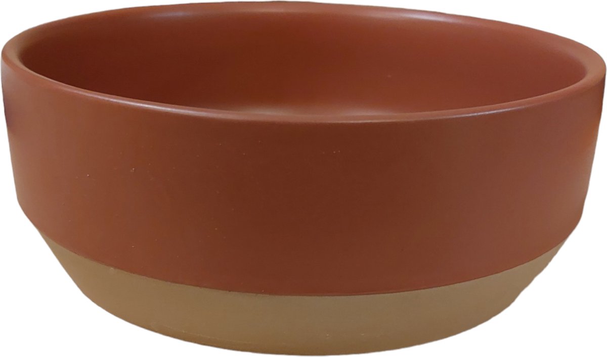 Fringe_voerkom_WOOF_650ml_keramiek oud-roze/beige - magnetron en dishwasher- safe -