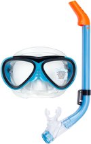 Waimea Snorkelset Junior - Blauw - One size - Snorkelen - Zwemmen - duikbril - zwembril