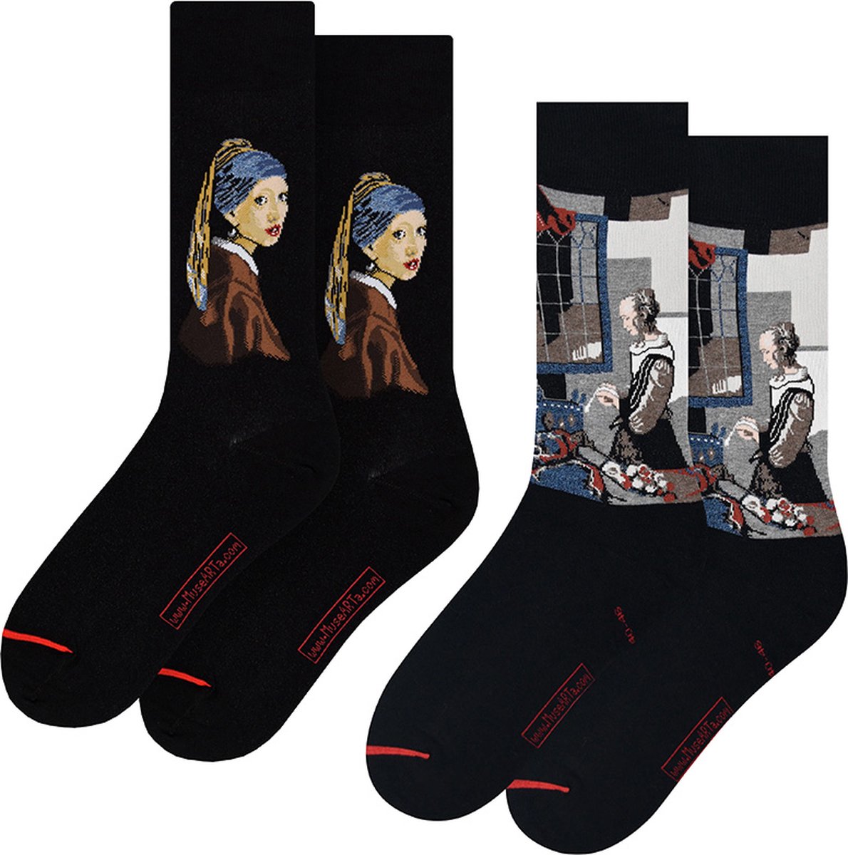 MuseARTa heren 2P sokken Jan Vermeer multi
