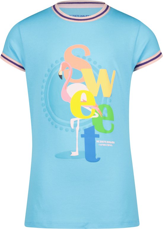 Neem de telefoon op klauw schrobben 4PRESIDENT T-shirt meisjes - Blue Fish - Maat 92 - Meiden shirt | bol.com