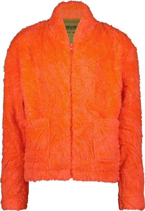 4PRESIDENT Sweater meisjes - Fiery Coral - Maat 116 - Meisjes trui