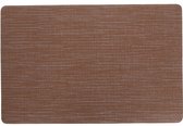 Cosy & Trendy Placemat rechthoekig - vinyl bruin - 29 x 44 cm