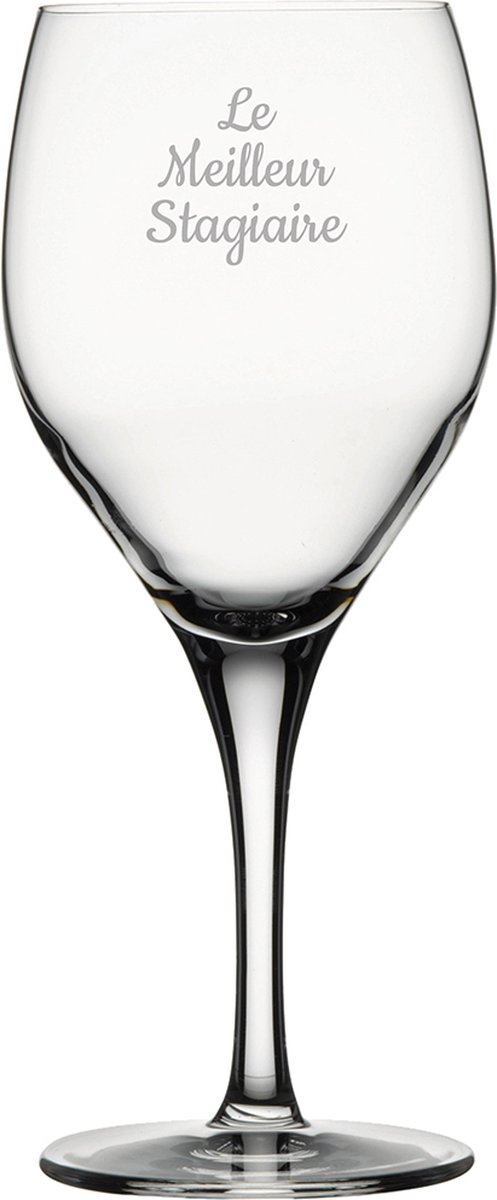 Rode wijnglas gegraveerd - 42,5cl - Le Meilleur Stagiaire