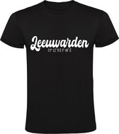 Leeuwarden Coordinaten Heren T-shirt | Shirt