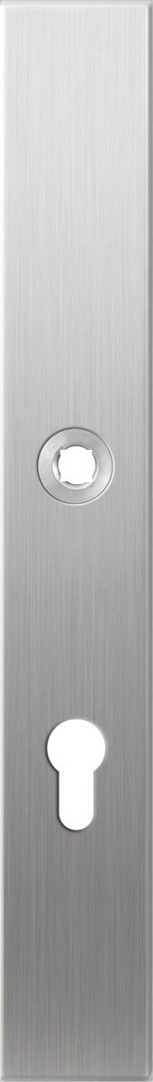 GPF1100.75R langschild XL 282x40x8,5mm PC72 rechthoekig rechtsdraaiend RVS geborsteld