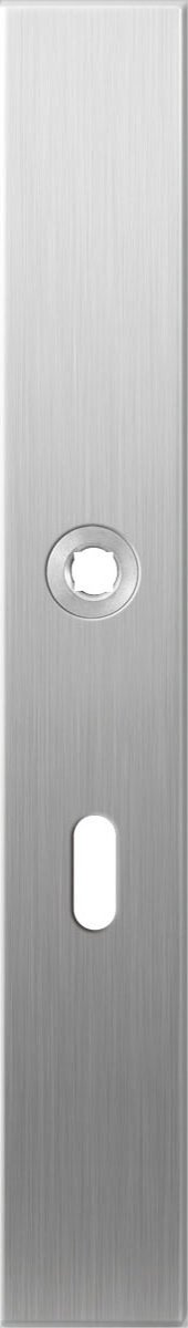 GPF1100.75R langschild XL 282x40x8,5mm BB56 rechthoekig rechtsdraaiend RVS geborsteld