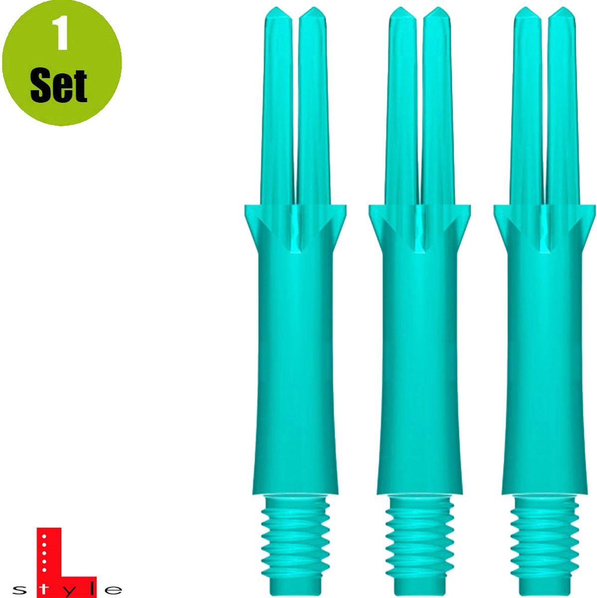 L-Style L-Shaft Locked Straight Emerald - Dart Shafts Short 190