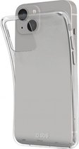 SBS Skinny Telefoonhoesje geschikt voor Apple iPhone 14 Hoesje Flexibel TPU Backcover - Transparant