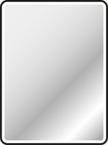 Spiegel rechthoek LED - Zwarte omranding - 60x80x4cm - GO LED RECTANGULAR 60