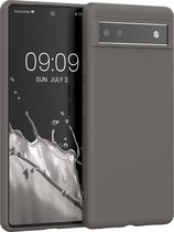 kwmobile telefoonhoesje geschikt voor Google Pixel 6a - Hoesje voor smartphone - Back cover in steengrijs