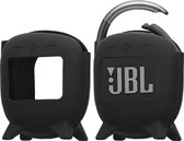 kwmobile siliconen hoesje voor mini-speaker - geschikt voor JBL Clip 4 - Flexibel materiaal - Speakercase in zwart