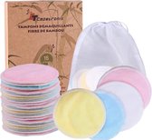 LaNicole® 100%Biologique-bambou-serviettes réutilisables- waterproof- Set de 8-serviettes d'allaitement lavables-absorbantes-sac d'inclusions