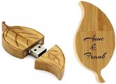 128GB 3.0 Hout blad usb stick met naam