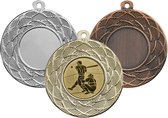 Honkbal Softbal medaille met neklint (10 stuks) - Goud - Sportprijzen - Sportmedaille