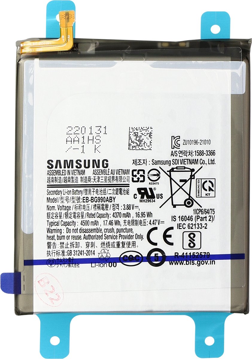 Samsung-Galaxy S21 FE Interne Batterij 4500mAh Origineel EB-BG990ABY|  inclusief... | bol.com