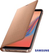 Samsung Galaxy A7 2018 Portemonnee Hoesje Goud