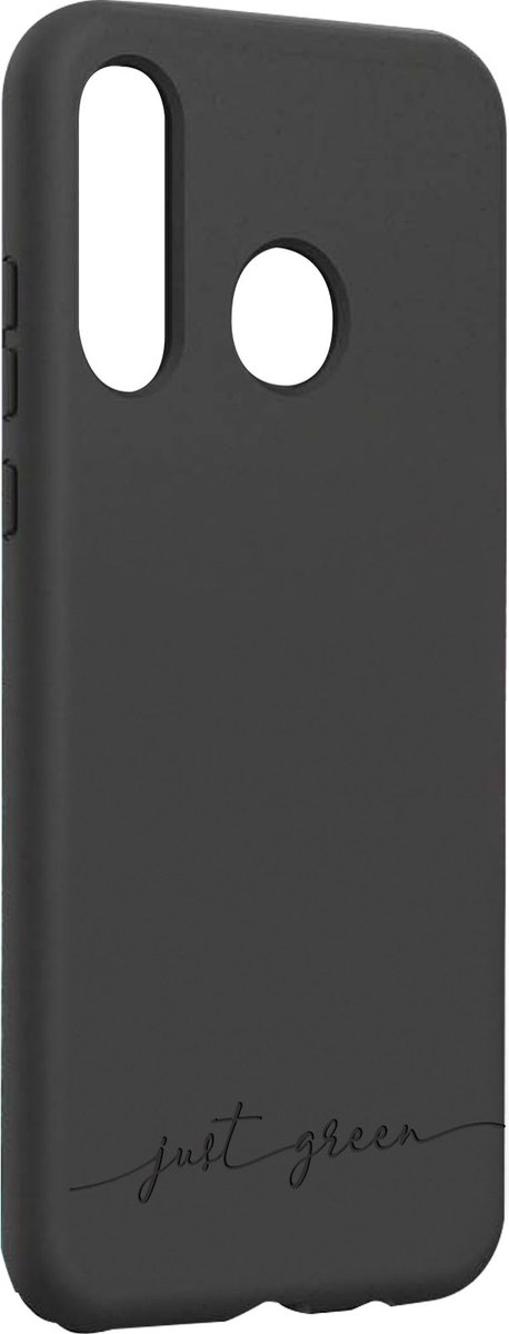 JUST GREEN, Beschermhoes voor Huawei P30 Lite Natura Recyclebaar, Zwart