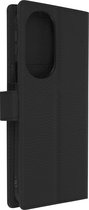 Coque Convient pour Motorola Edge 30 Pro Flip Wallet Stand Video noir