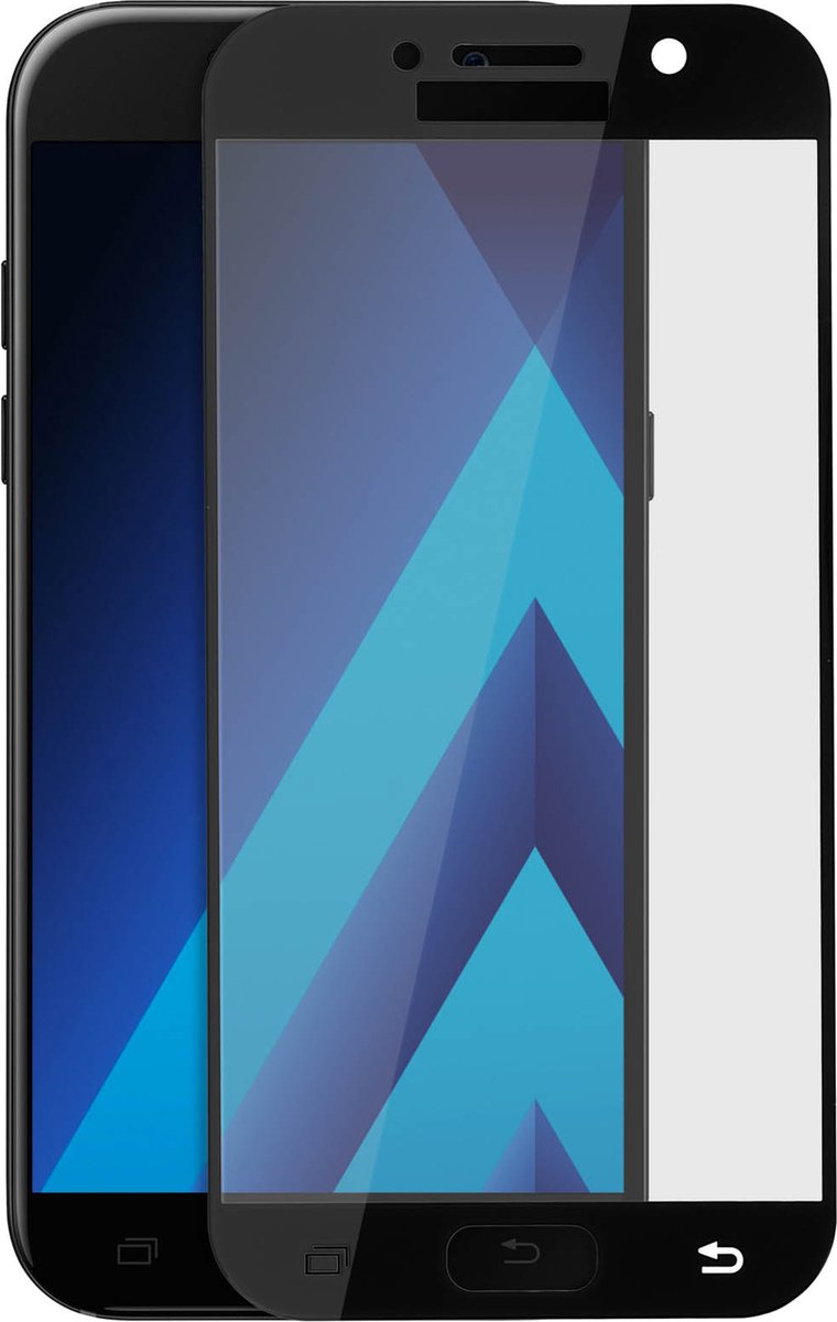 Avizar getemperd glas beschermende folie Geschikt voor Samsung Galaxy A5 2017 0, Zwart