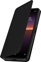 Coque Convient pour Sony Xperia 10 2 portefeuille à rabat, support vidéo noir
