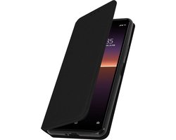 foto van Hoes Geschikt voor Sony Xperia 10 2 klep portefeuille, video standaard zwart