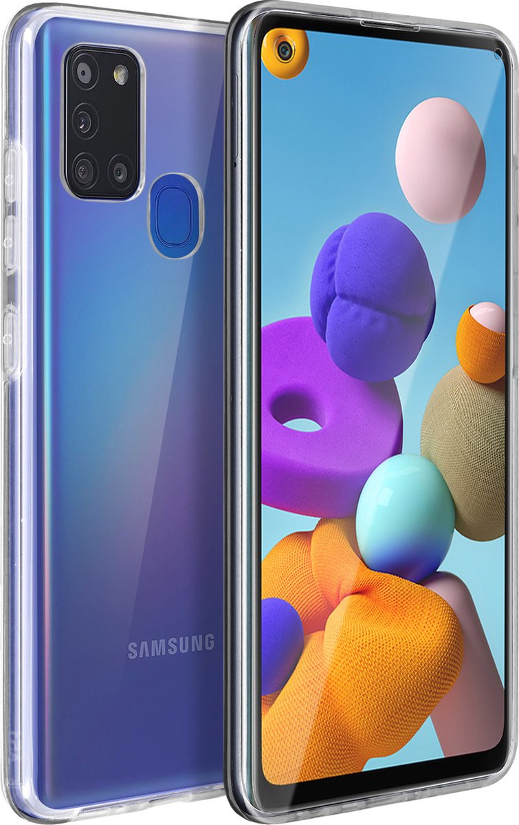 Integraal Hoesje Geschikt voor Samsung Galaxy A21s met harde achterkant