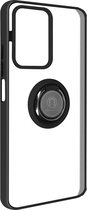 Geschikt voor Xiaomi 11T/11T Pro Bi-materiaal Case Ring Video-Ondersteuning zwart