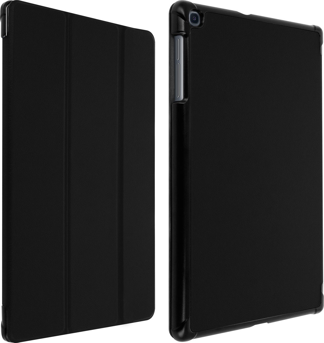 Avizar Hoesje Geschikt voor Samsung Galaxy Tab A 10.1 2019 met Standfunctie, Zwart