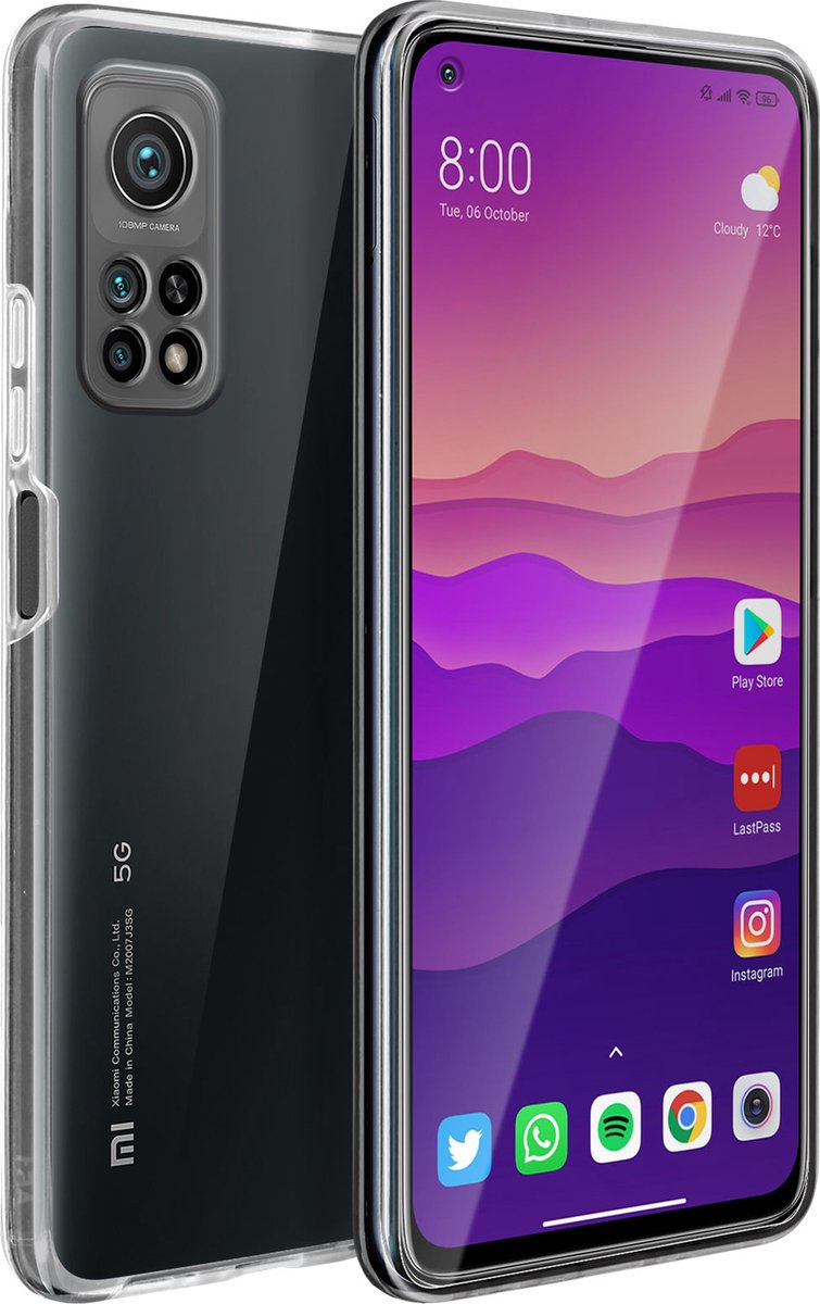Integraal Hoesje Geschikt voor Xiaomi Mi 10T/10T Pro met harde achterkant