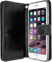 Portemonneehoes Geschikt voor Apple iPhone 6 Plus/6S Plus/7 Plus/8 Plus Afneembare Case Zwart
