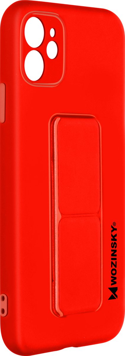Wozinsky vouwbare magnetische steun iPhone12 Mini silicone hoes rood