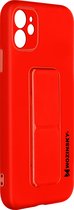 Wozinsky vouwbare magnetische steun Geschikt voor Apple iPhone12 Mini silicone hoes rood