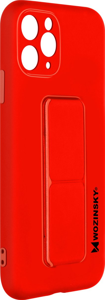 Wozinsky vouwbare magnetische steun iPhone11 Pro Max silicone hoes rood