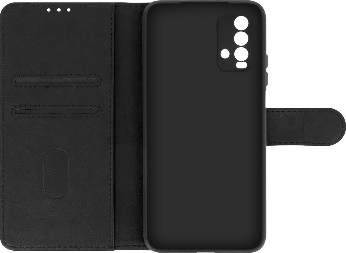 Geschikt voor Xiaomi Redmi 9T Bookcover Video Support Functie zwart