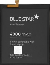 Vervangingsbatterij Geschikt voor Samsung Galaxy A51 4000 Li-Ion Blue Star – Zwart