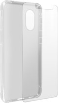Geschikt voor Samsung Galaxy Xcover 5-hoesje soepel siliconen gehard glas 9H transparant
