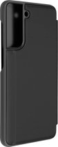 Clear View Geschikt voor Samsung Galaxy S21 FE Hoes Spiegelklep Video Support zwart