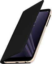 Geschikt voor Samsung Galaxy A6 Plus Flip Wallet Kaarthouder Hoes zwart