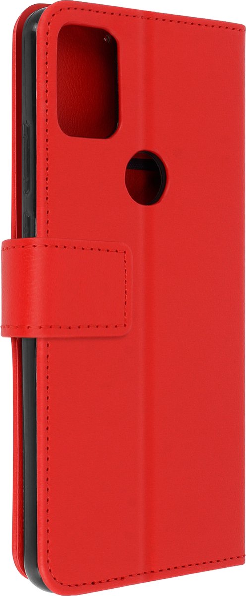 Cover Geschikt voor Alcatel 3X 2020 Flip Wallet Stand Video rode