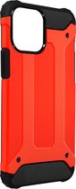 Geschikt voor Apple iPhone13 Defender II-hoes Relief Hybrid Fall rood