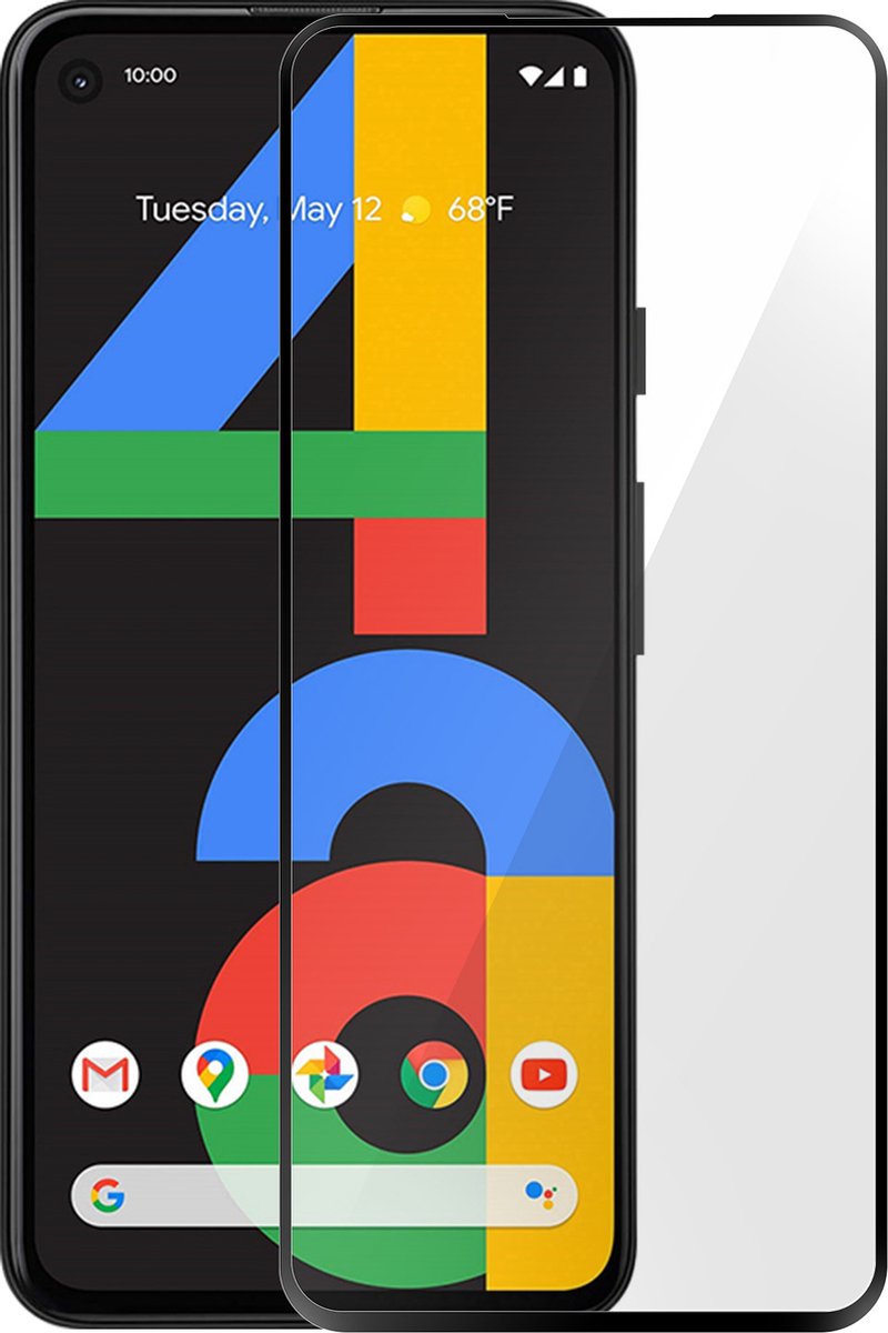Gehard Glas Geschikt voor Google Pixel 4A 9H Anti-vlekken Zwart