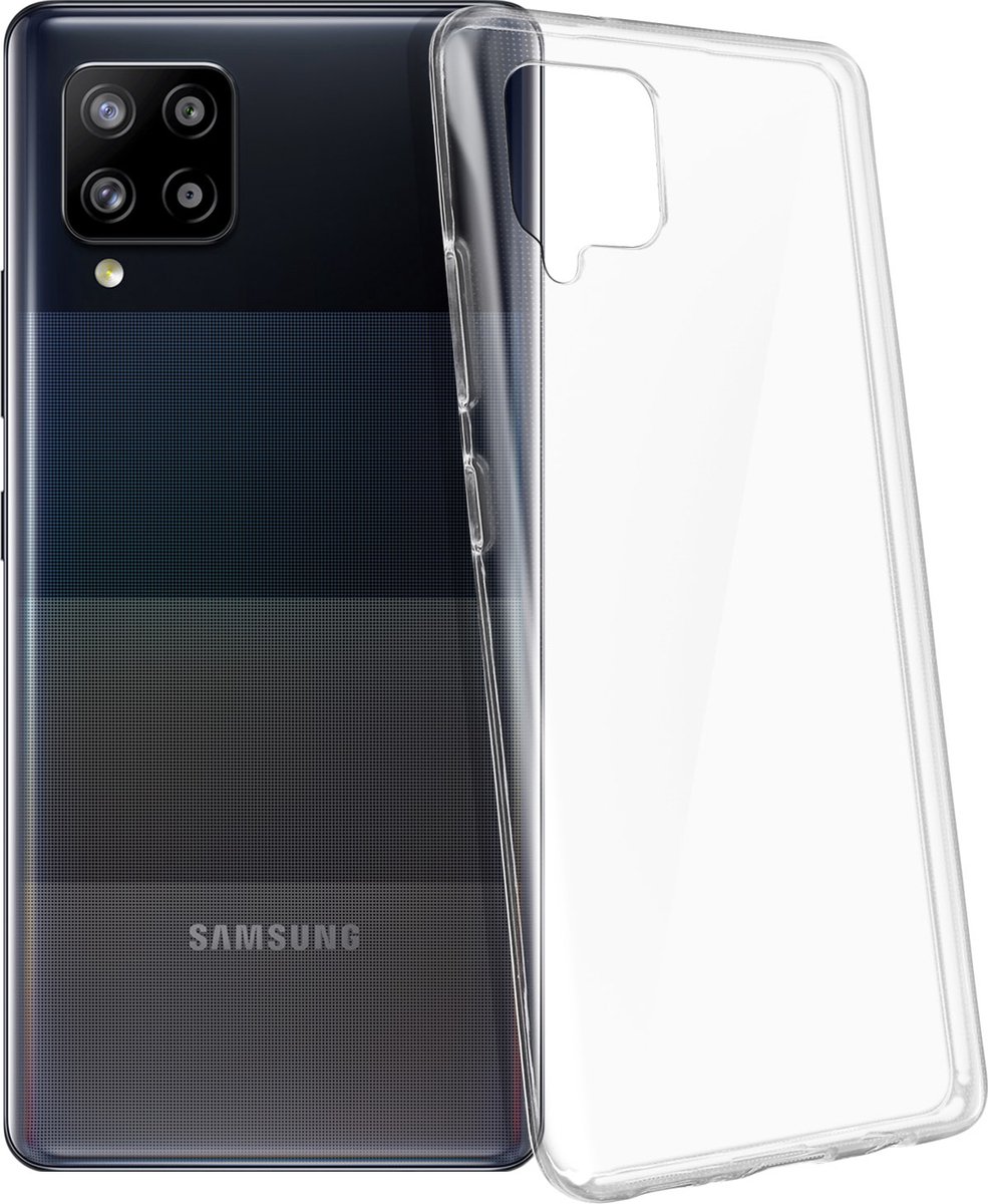 Geschikt voor Samsung Galaxy A42 Case Resistant Soft Flexible Gel Silicone transparant