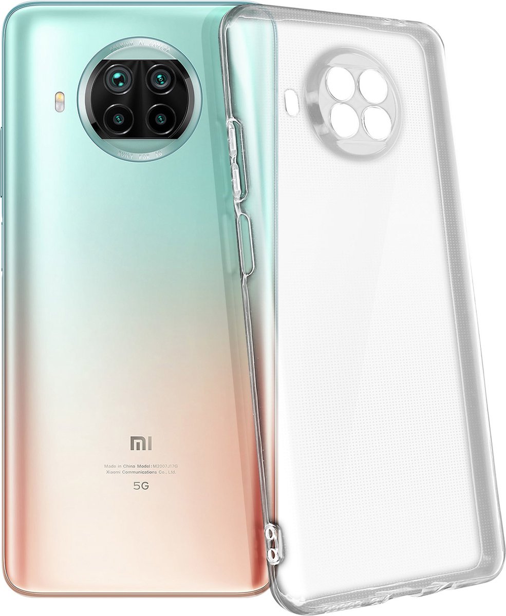 Geschikt voor Xiaomi Mi 10T Lite Case Resistant Soft Flexible Gel Silicone transparant
