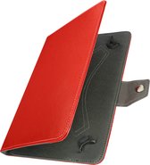 Bookcase Tablet 10'' Wallet Functie Video Support rood
